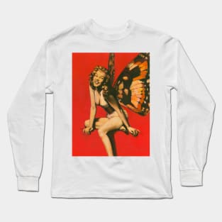 Vintage Fairy Pin-up Long Sleeve T-Shirt